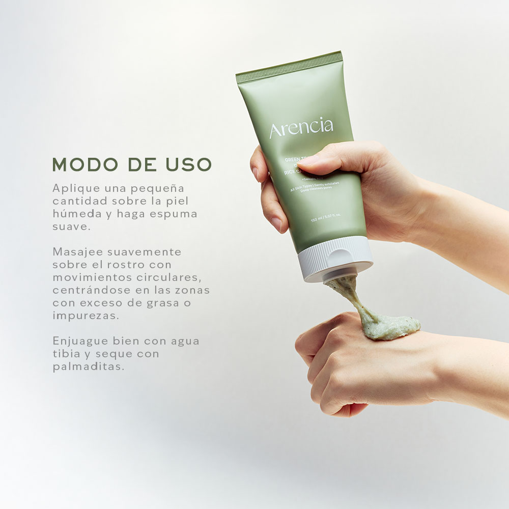 GREEN TEA & LHA DEEP PORE RICE CAKE CLEANSER (LIMPIADOR FACIAL PURIFICANTE)